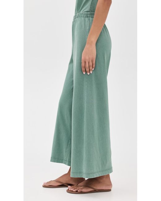 Z Supply Green Scout Jersey Flare Pants