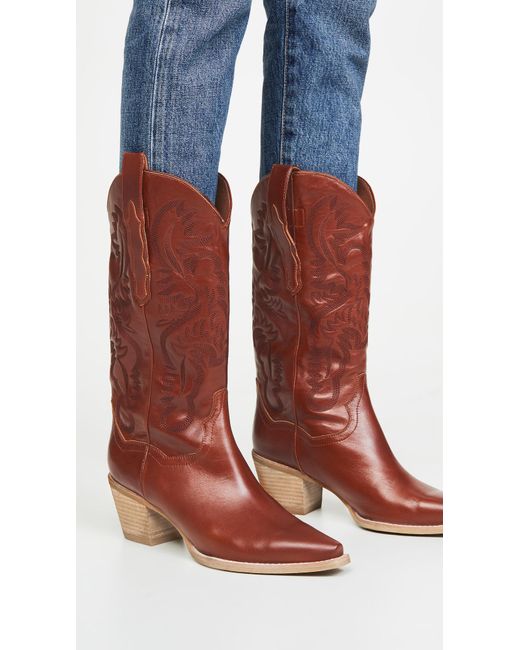 jeffrey campbell dagget western boot latte