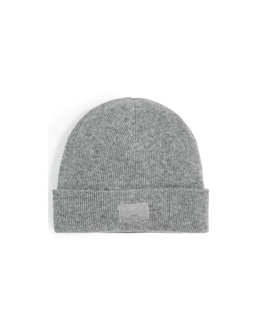 Faherty Brand Gray Core Logo Beanie for men