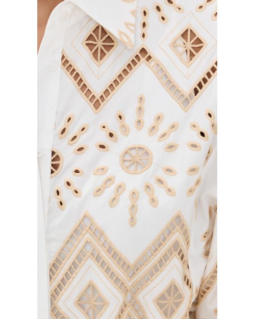 Alexis White Portello Dress