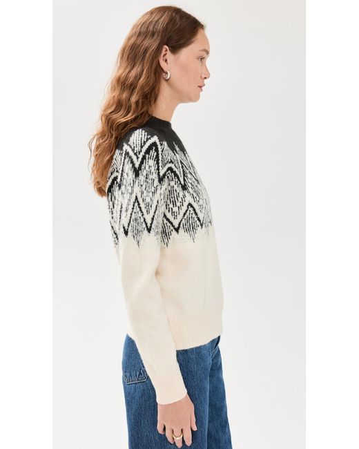 Varley Black Siren Relaxed Jacquard Sweater
