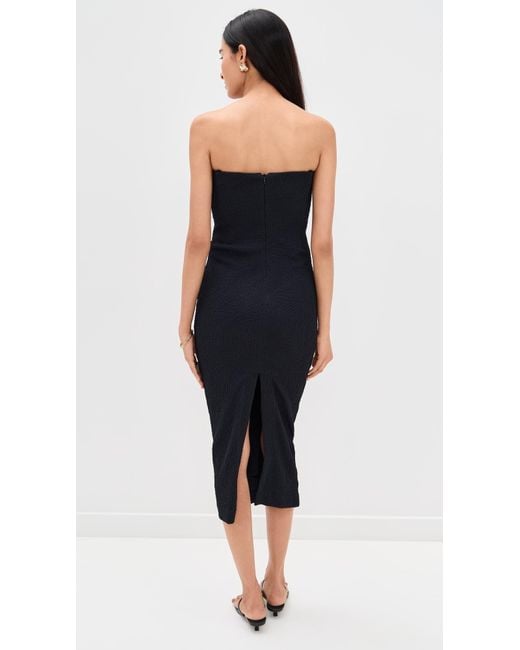 PATBO Blue Breeze Jacquard Colorblock Midi Dress