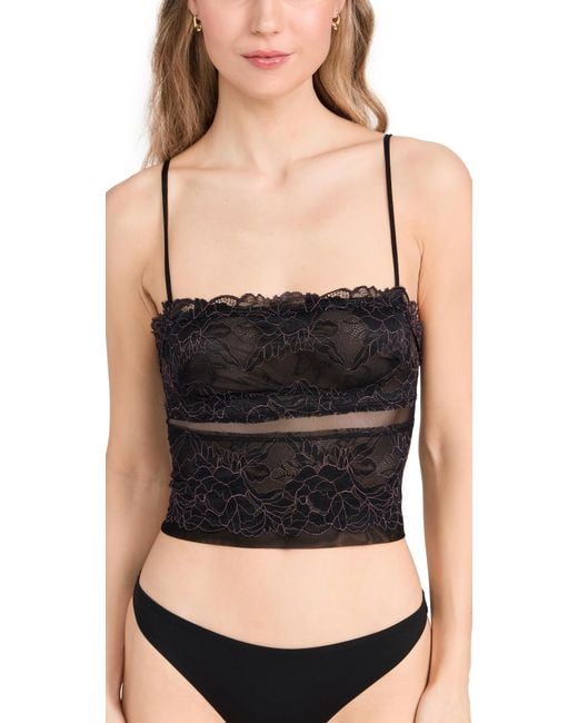 Free People Black Double Date Cami