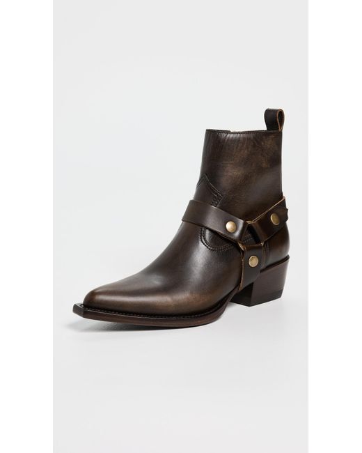 Golden Goose Deluxe Brand Black Debbie Distressed Leather Boots