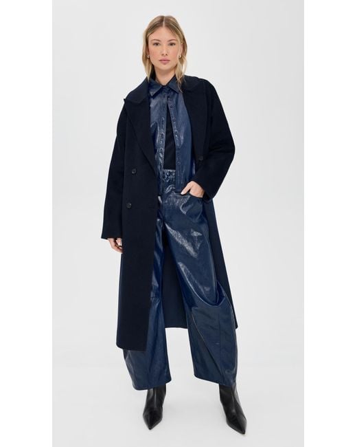 Hunter Bell Blue Vail Faux Leather Jacket
