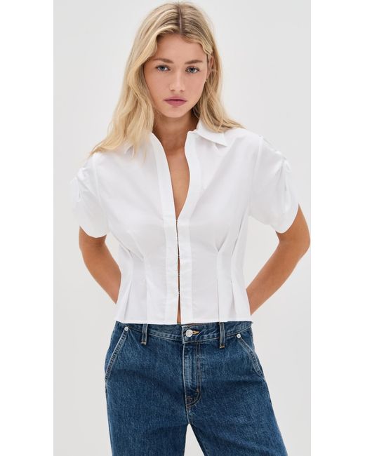 Hevron White Opal Top