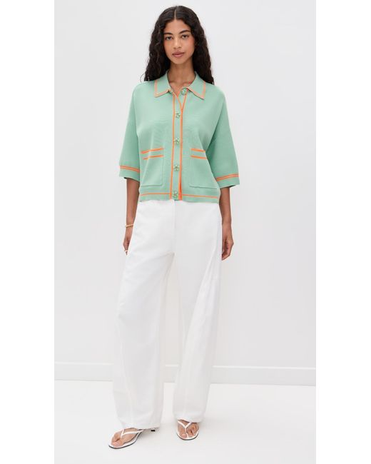 Essentiel Antwerp Green Ilaria Knitted Cardigan
