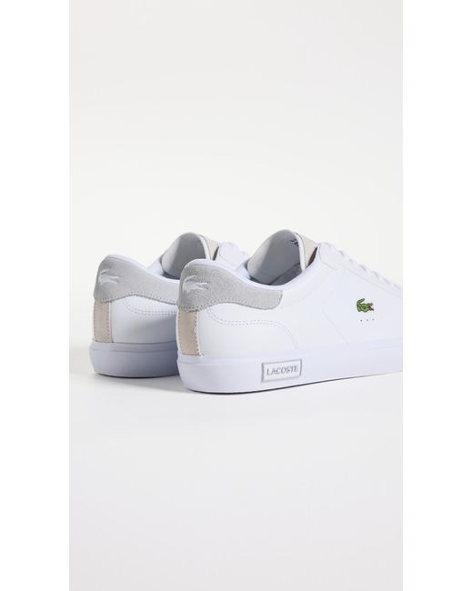 Lacoste White Powercourt Sneakers for men