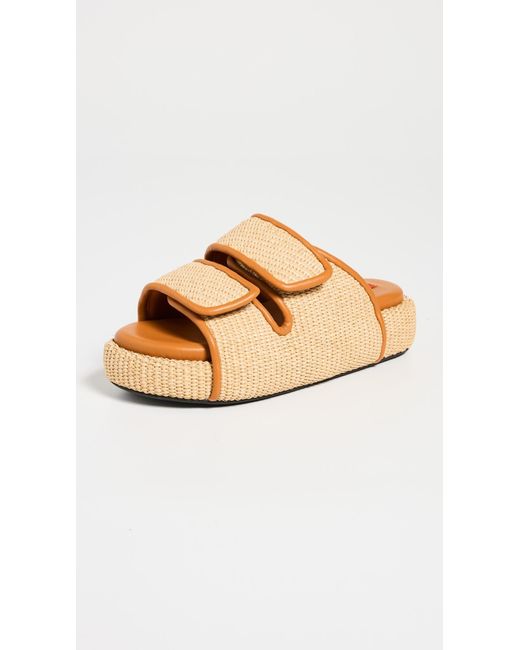 Simon Miller Natural Raffia Cro Slides