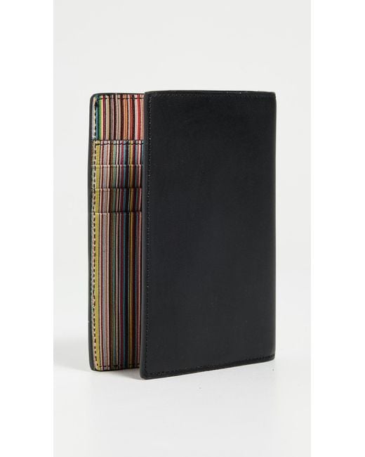 Paul Smith Black Wallet Passport Holder for men