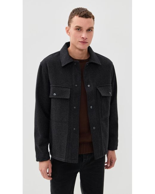 KNICKERBOCKER Black Mott Wool Cashmere Jacket for men