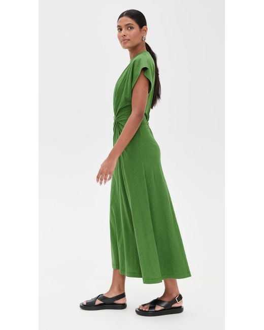 apiece apart green dress Onella Maxi 4 / Jardin