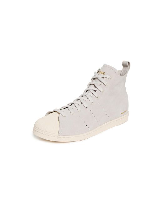 Adidas White X Wales Bonner Superstar Hi Sneakers