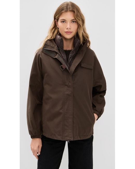 Line & Dot Brown The Forest Anorak Jacket