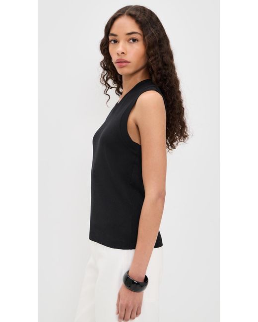 Vince Black High V Shell Tank