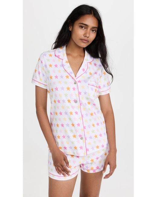 Roberta Roller Rabbit Star Polo Pajama Set in White | Lyst