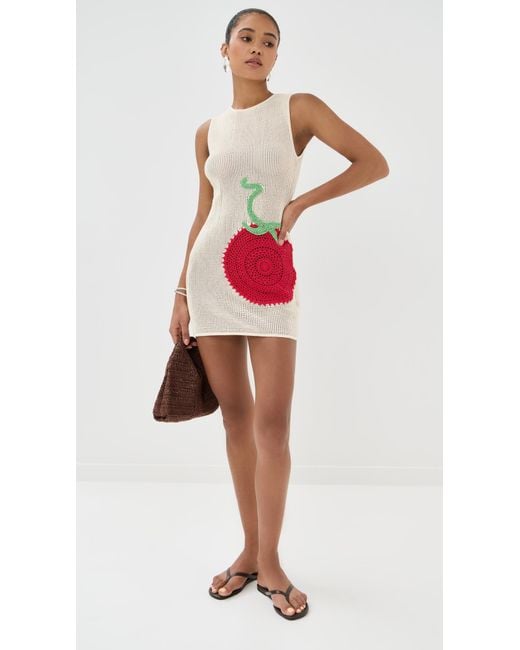 Staud Red Bailey Dress