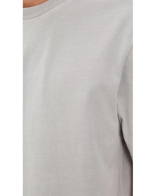 Agolde Gray Asha Mock Neck Tee for men