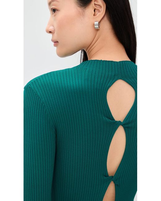Le Bos Green Adele Knit Top