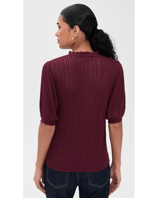Ulla Johnson Purple Gemma Top