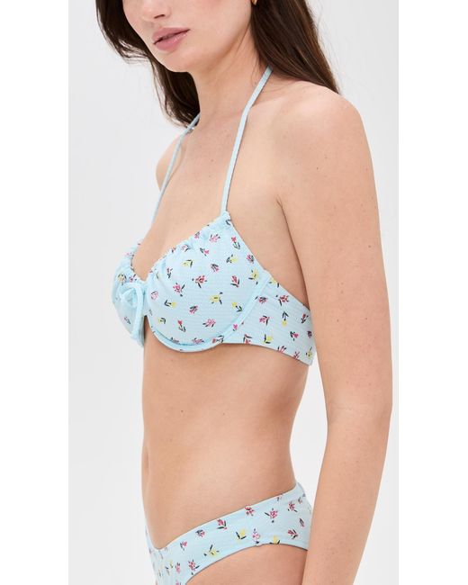 Solid & Striped Blue The Lolita Top