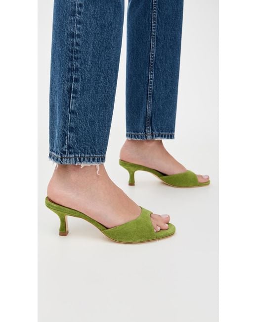 Staud Green Brigitte Mules