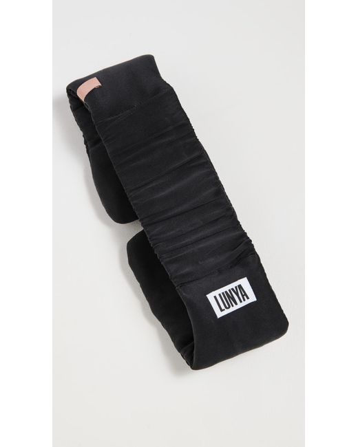 Lunya Black Washable Silk Eye Mask