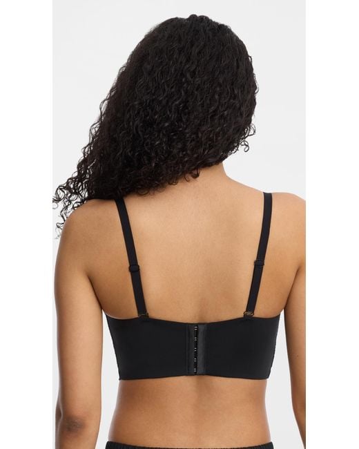 Skarlett Blue Black Minx Side Support Longline Underwire Bra