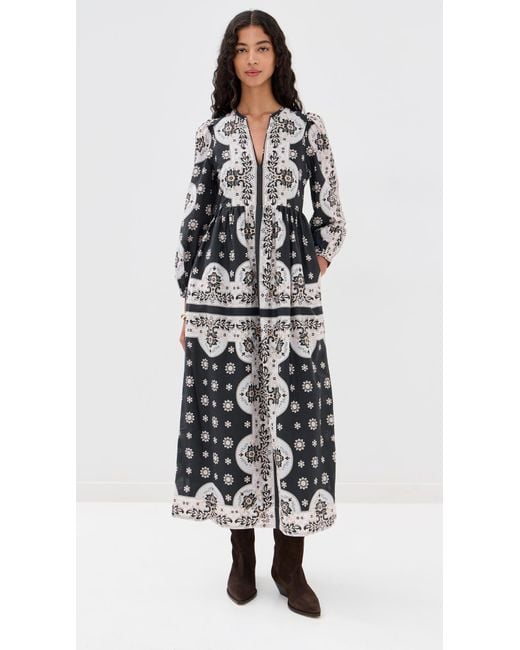 Alix Of Bohemia Black Winifred Bronco Bandana Dress