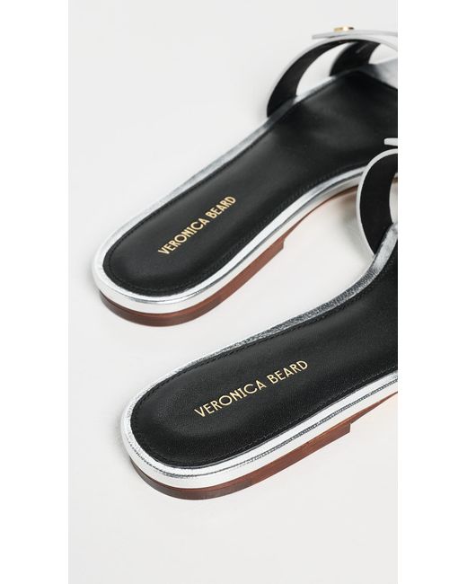 Veronica Beard Black Via Slides
