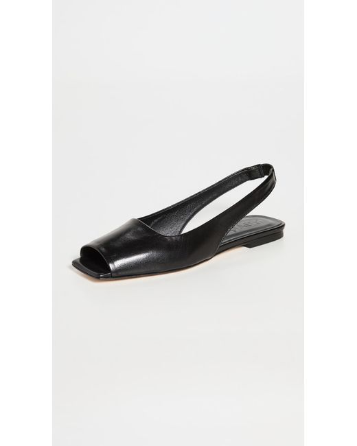 Aeyde Leather Emma Slingback Flats in Black Lyst UK