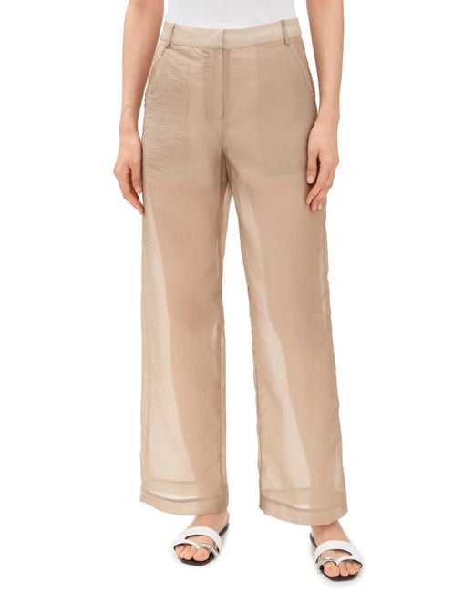 Simonett Natural Sheer Flow Trousers