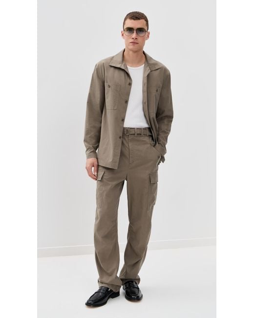 Jonathan Simkhai Brown Sean Shirt Jacket for men
