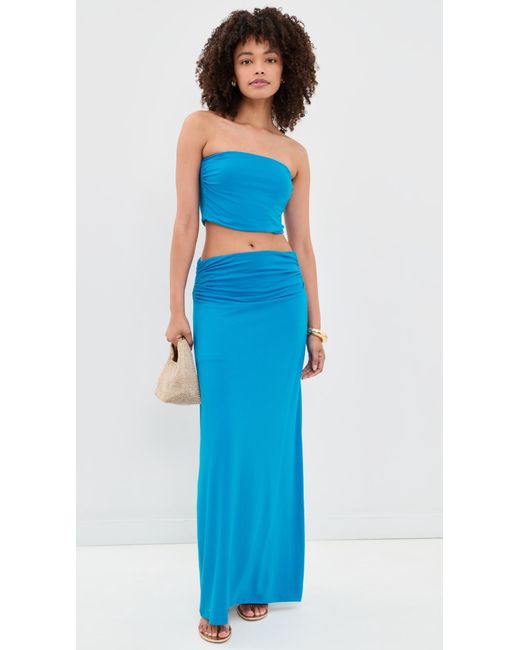 Ramy Brook Blue Solid Raya Top