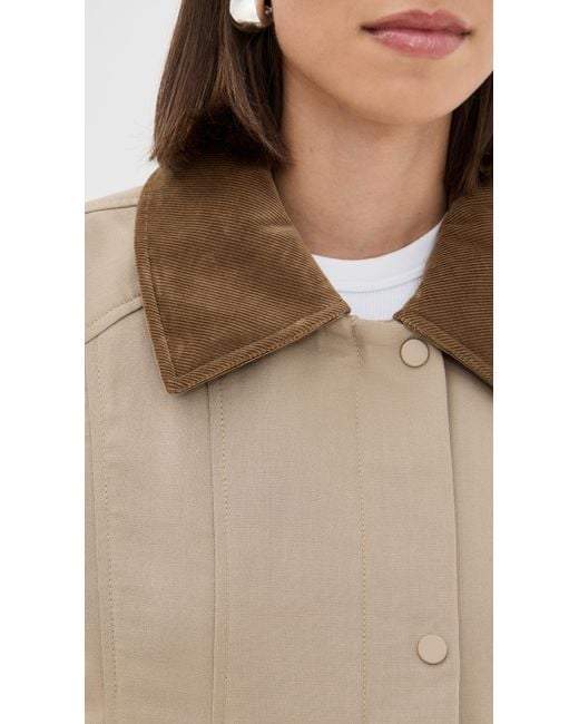 3.1 Phillip Lim Natural Cropped Flounce Combo Jacket