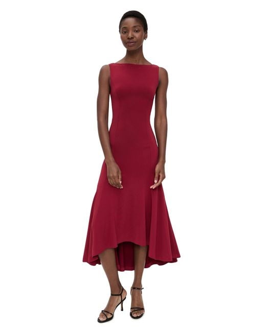 GUIZIO Daye Midi Dress in Red | Lyst GUIZIO Daye Midi Dress in Red | Lyst