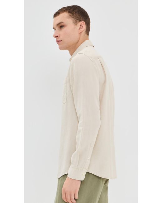 Faherty Brand Natural The Tried And True Chambray Workshirt for men