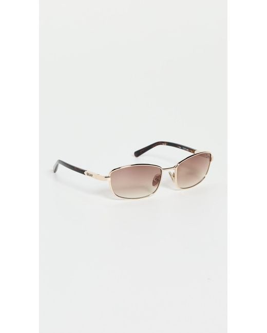 Quay Black Text Me Sunglasses