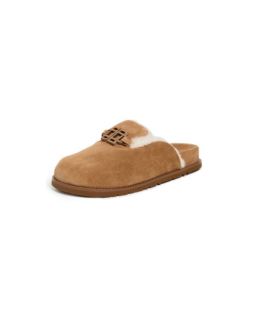 Jonathan Simkhai White Mila Suede Shearling Slippers
