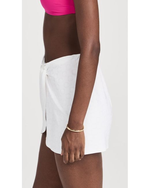 L*Space White Capri Skirt