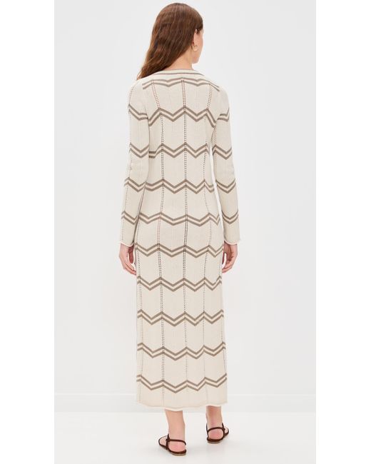 Splendid White X Cella Jane Chevron Caftan