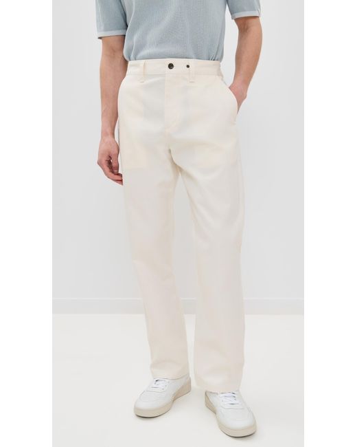 Rag & Bone White Haydon Chino Pants for men