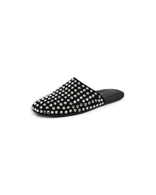 Black Suede Studio Black Shiloh Slide Mules