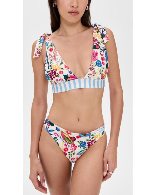 Agua Bendita Blue Ilu Citrus Bikini Bottoms