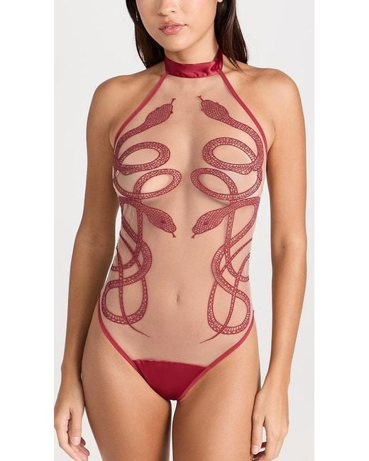 Thistle & Spire Red Medusa Bodysuit