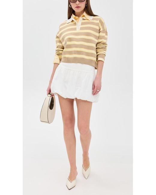 Wayf White Bubble Skirt