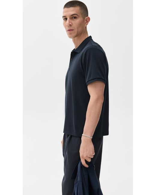 Rag & Bone Blue Tech Pique Polo for men