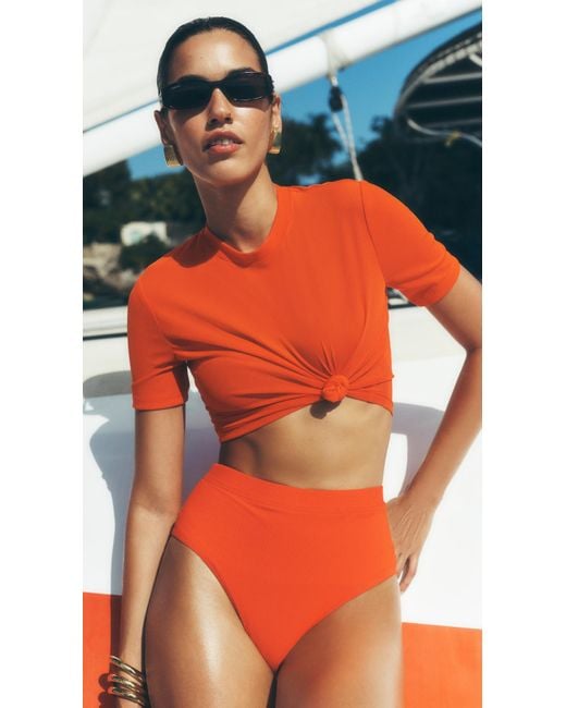 Staud Orange Breeze Top