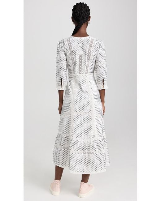 LoveShackFancy White Desert Victorian Dress