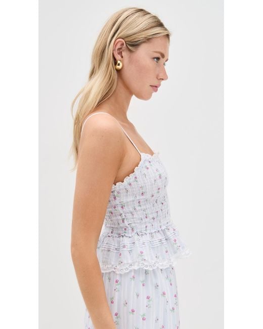 LoveShackFancy White Marzenia Top